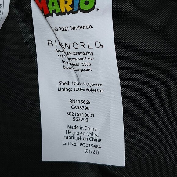FUN SUPER MARIO BACKPACK BIOWORLD MARIO LUIGI TOADSTOOL YOSHI NINTENDO - Picture 2 of 6